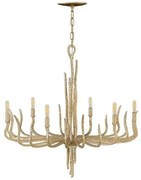 Πολυέλαιος Κρεμαστό Φωτιστικό 6xE14 Χειροποίητο Spyre Elstead Lighting-HK-SPYRE6C-CPG-Χρυσό HK-SPYRE6C-CPG