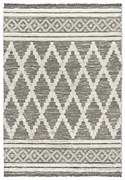 Beauty Home Χαλί βαμβακερό Morocotton 9235 150x220 Γκρι