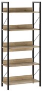Βιβλιοθήκη Connect Megapap χρώμα florida oak 73x35x172εκ.