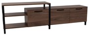 Liberta RAM TV STAND ΚΑΡΥΔΙ ΜΑΥΡΟ 180x35xH55cm 180x35xH55cm 05-0546