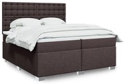 ΚΡΕΒΑΤΙ BOXSPRING ΜΕ ΣΤΡΩΜΑ ΣΚΟΥΡΟ ΚΑΦΕ 200X200 ΕΚ. ΥΦΑΣΜΑΤΙΝΟ 3290612