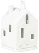 Κηροπήγιο Για Ρεσώ Cat RD0016221 7x7x13cm White Raeder Πορσελάνη