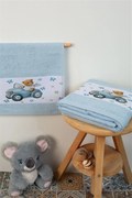 ΠΕΤΣΕΤΑ Με Ψηφιακή Εκτύπωση Σετ 2 τεμ bebe Cute Driver 58 30X50,70X140 Σιελ 100% Cotton - DIMcol