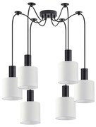 Φωτιστικό Οροφής Adept Tube 77-8506 50x50x300cm 6xE27 60W Black-White Homelighting