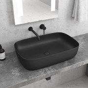 KARAG  MILOS Νιπτήρας επικαθήμενος Black Matt LT 2143-PMB KARAG 60x39x14,5cm KARAG-5206836049588