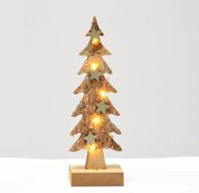 “WOODEN XMAS TREE LIGHT” KΑΦΕ ΔΕΝΤΡΟ-ΜΙΚΡΟ 5 LED ΛΑΜΠΑΚ ΜΠΑΤΑΡ(2xAAA) ΘΕΡΜΟ ΛΕΥΚΟ IP20 9.5x6x31cm ACA XTREBWW313A