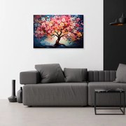 Πίνακας σε καμβά "Pink Tree" Megapap ψηφιακής εκτύπωσης 100x70x3εκ.