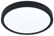 Φωτιστικό Οροφής-Πλαφονιέρα Fueva-Z 98847 28,5x2,8cm Dimmable Led 19,5W Black Eglo Ατσάλι,Πλαστικό