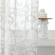 Κουρτίνα (140x270) Με Τρουκς Whitegg K0159 Λευκό