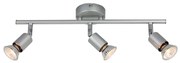 Φωτιστικό Σποτ Aca MC634SL3 TRINITY Ασημί (Silver Coloured)