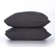 Μαξιλαροθήκες Basic (Σετ 2τμχ) Dark Grey Nef-Nef 52 X 72 100% Βαμβάκι