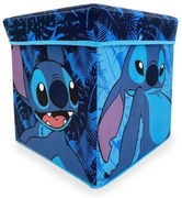 Κουτί-Σκαμπό Polyester Disney Home Lilo &amp; Stitch 06 Blue 30x30x30εκ. DimCol