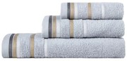 Πετσέτες Embrace (Σετ 3τμχ) Light Grey Nima Σετ Πετσέτες 70x140cm 100% Βαμβάκι