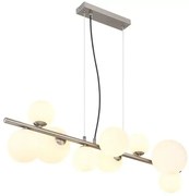 Κρεμαστό Φωτιστικό Οροφής 9xG9 LED 3,5W Νίκελ Riha 56140-9H Globo Lighting-56140-9H-Νίκελ Ματ 56140-9H