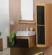 ΕΠΙΠΛΟ ΜΠΑΝΙΟΥ 90x201 εκ. ΧΩΡΙΣ ΝΙΠΤΗΡΑ OAK PEARL/BLACK - BLN90