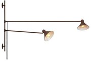 Φωτιστικό Τοίχου - Απλίκα I-Duetto-AP2-BRO E27 154x90x21cm Bronze Luce Ambiente Design