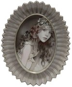 Κορνίζα Οβάλ 279-222-175 10x15cm Silver Polyresin