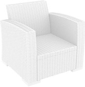 Πολυθρόνα Monaco White Πολυπροπυλενίου 82X79X79εκ.