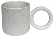 TERRAZZO ΚΟΥΠΑ STONEWARE ΛΕΥΚΟ ΓΚΡΙ D8xH7,5cm - 028872