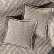 Μαξιλαροθήκη Διακοσμητική Aberon-Victor Natural Guy Laroche 50X50 Chenille,Cotton,Polyester
