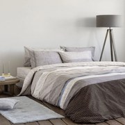 Παπλωματοθήκη Sharp (Σετ 3τμχ) Beige-Brown Nima Υπέρδιπλo 220x240cm 100% Βαμβάκι