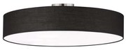 Φωτιστικό Οροφής - Πλαφονιέρα Hotel 603900502 D65x17cm Black Trio Lighting Μέταλλο,Ύφασμα