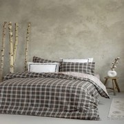 Παπλωματοθήκη Calida (Σετ 2τμχ) Grey-Beige Nima Μονό 160x240cm 100% Cotton