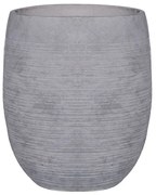 FLOWER POT-8 Απόχρωση Light Grey Wash  Φ35x39cm [-Γκρι Ανοιχτό-] [-Artificial Cement (Recyclable)-] Ε6307,Β