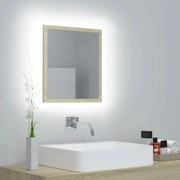 Καθρέφτης Μπάνιου με LED Sonoma Δρυς 40x8,5x37 εκ. Ακρυλικός 804911