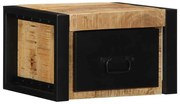 Κομοδίνα 2 τεμάχια 40x35x25 cm Στερεό ακατέργαστο ξύλο Mango 4015947