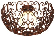 Φωτιστικό Οροφής - Πλαφονιέρα HL-3587-1M 77-4047 Bale Old Bronze  Homelighting Μέταλλο