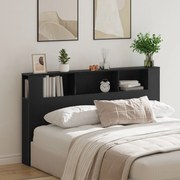 vidaXL Κεφαλάρι Ντουλάπα σε Μαύρη Δρυ - 180x18.5x102.5 εκ.