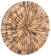 ΔΙΑΚΟΣΜΗΤΙΚΟ ΤΟΙΧΟΥ ΣΤΡΟΓΓΥΛΟ CHIIKI HM4298 DRIFTWOOD ΣΕ ΦΥΣΙΚΟ Φ60 εκ.