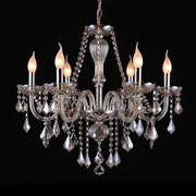 Artekko Chandelier Πολυέλαιος 6φωτος Σαμπανιζέ Κρύσταλλο (70x70x60)cm