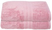 Πετσέτες Μπάνιου (Σετ 3τμχ) Anna Riska Des Modal 600gsm Ροζ