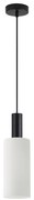 SE21-BL-4-GL3 ADEPT TUBE Black Pendant White Glass+