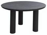 ΤΡΑΠΕΖΙ ΑΛΟΥΜΙΝΙΟΥ DOSUN HM6201.01 ΓΚΡΙ ΣΚΕΛΕΤΟΣ-3D PRINT ΓΥΑΛΙ-ΚΕΡΑΜΙΚΟ LOOK Φ120εκ (1 Τεμμάχια)
