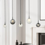 Φωτιστικό Οροφής Πολύφωτο Zambelis 23056 Frost/Smoked Glass