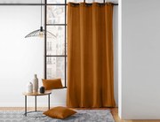 Κουρτίνα Mέτριας Σκίασης Twily Douceur d'intérieur με τρουκς και διαστάσεις 135x260cm - Camel Brown