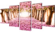Πίνακας σε Καμβά Σετ Ανθισμένες Κερασιές 200 x 100 εκ.