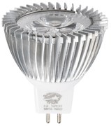 GloboStar® 76022 Σποτ LED GU5.3 MR16 3W 260lm 30° DC 12V IP20 Φ5 x Υ5.2cm Θερμό Λευκό 2700K - 2 Χρόνια Εγγύηση