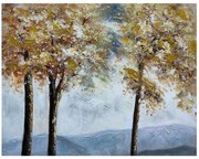 Πίνακας Καμβάς Trees 148-222-142 80x2,3x60cm Multi Οριζόντιοι Canvas