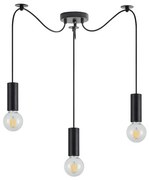 Κρεμαστό Φωτιστικό Οροφής Μέταλλο ADEPT TUBE H300 Φ12 Homelighting-77-8478-Μαύρο 77-8478