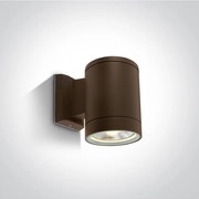 Απλίκα Εξωτερικού Χώρου One Light Cylinder 67132E/BR Σκουριά