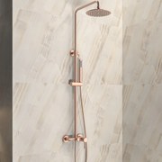 KARAG  ARTEMIS Μπαταρία σταθερού ντους με ρουξούνι ARTEMIS Rose Gold SO551B-RG KARAG KARAG-5206836664385