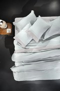 Σεντόνια Σετ 4τμχ Βαμβακoσατέν King Size Silky Moonlight-Silver 270x280εκ. Guy Laroche