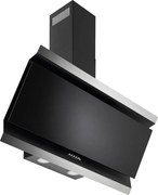 Pyramis Eleganto Elegant Απορροφητήρας Επίτοιχος Inox-Μαύρο Γυαλί 60 cm