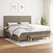 ΚΡΕΒΑΤΙ BOXSPRING ΜΕ ΣΤΡΩΜΑ TAUPE 200X200 ΕΚ. ΥΦΑΣΜΑΤΙΝΟ 3137105