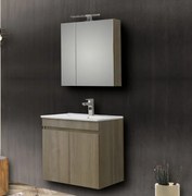 Σετ Έπιπλο Μπάνιου OMEGA GREY OAK 60 9SOM060GO0 Πάγκο 60x44x60  9SOM060GO0