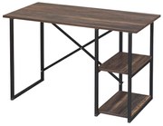 Γραφείο εργασίας Odeon Megapap χρώμα rustic καρυδί 120x59,8x73,8εκ.